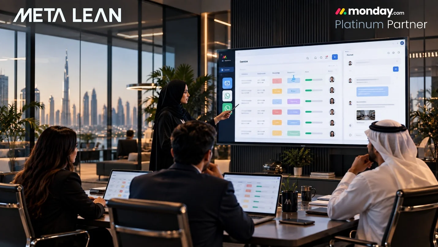 monday Service customer service workflow for UAE businesses
